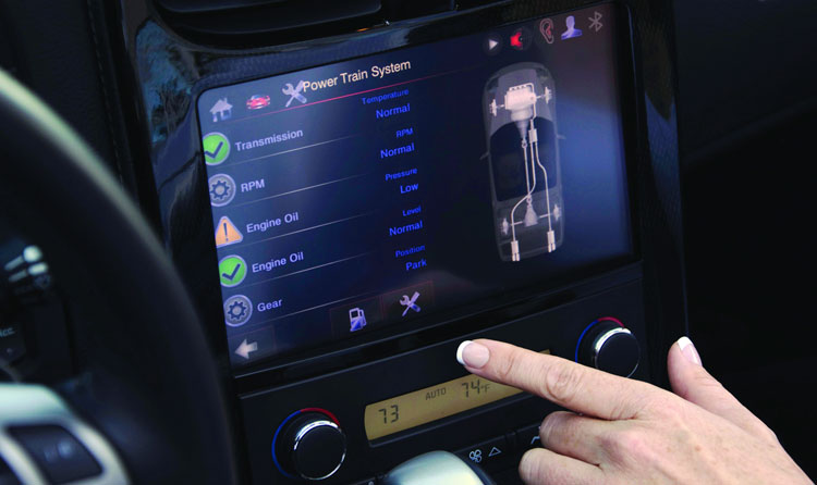 QNX tablet dash