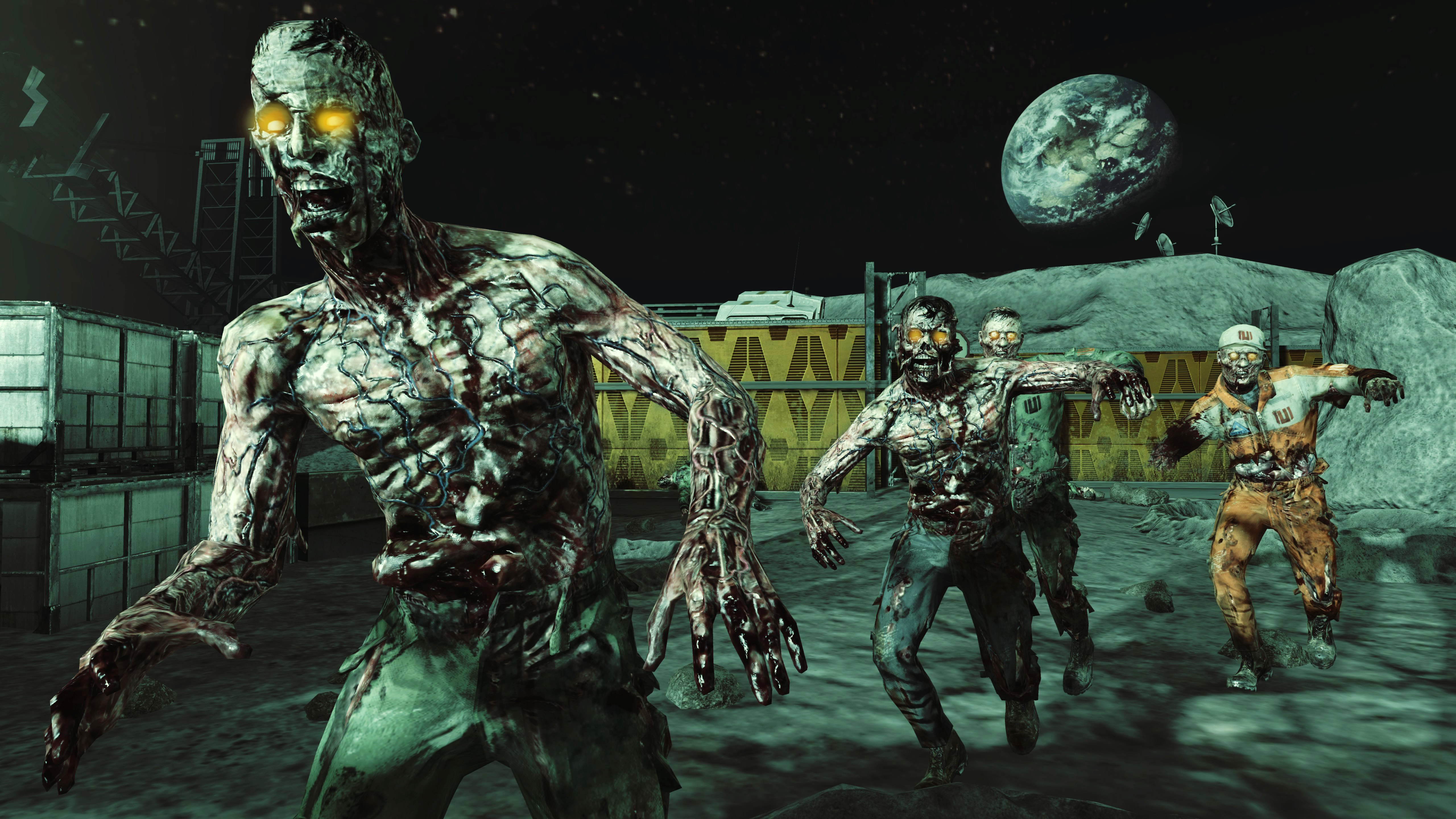 call of duty black ops zombies moon wallpaper