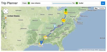 weather channel travel route