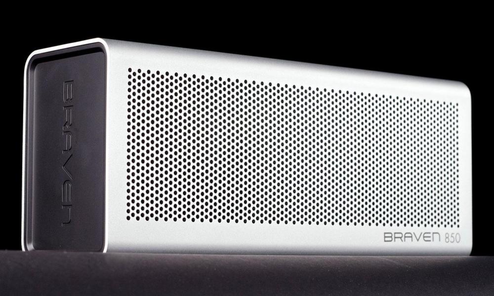 Braven 850 portable bluetooth speaker front left angle