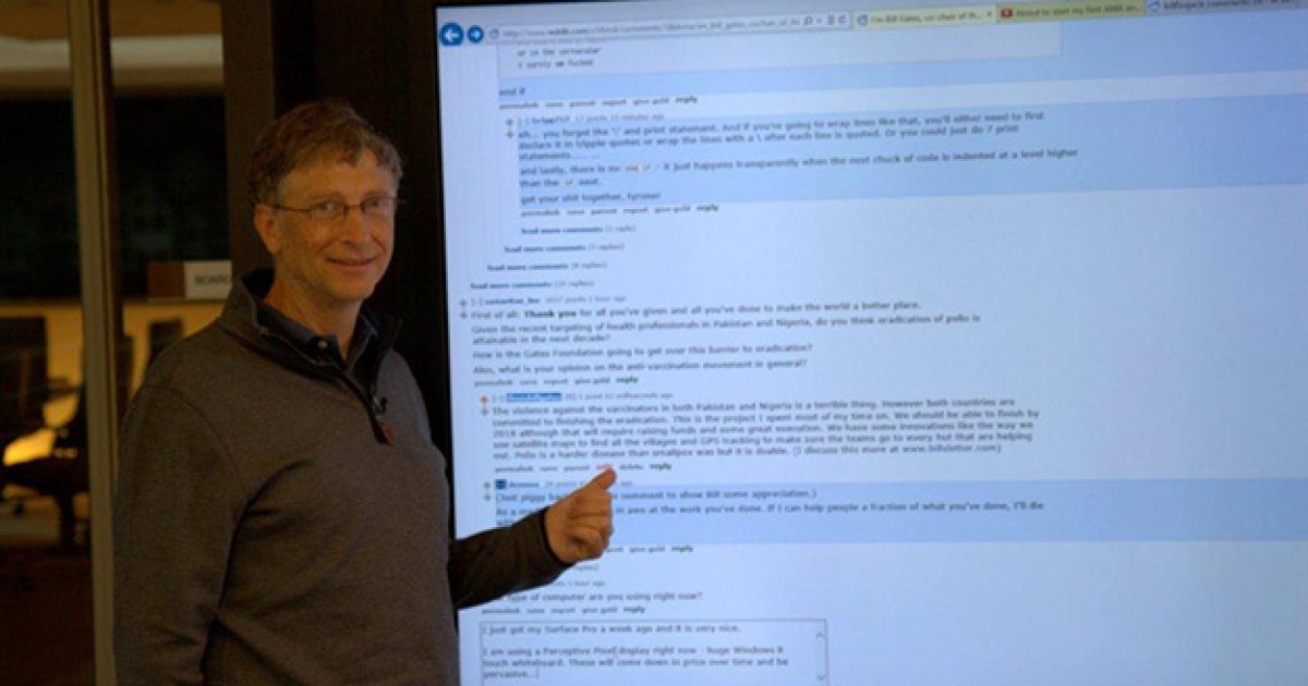 Bill Gates' Answer to a Reddit Question About Copying Steve Jobs