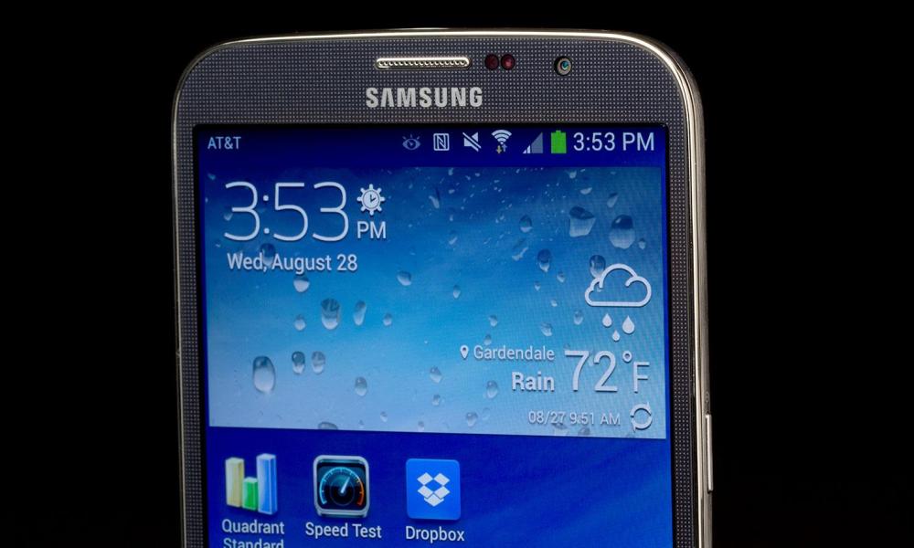 Samsung Galaxy Mega 6.3 front top