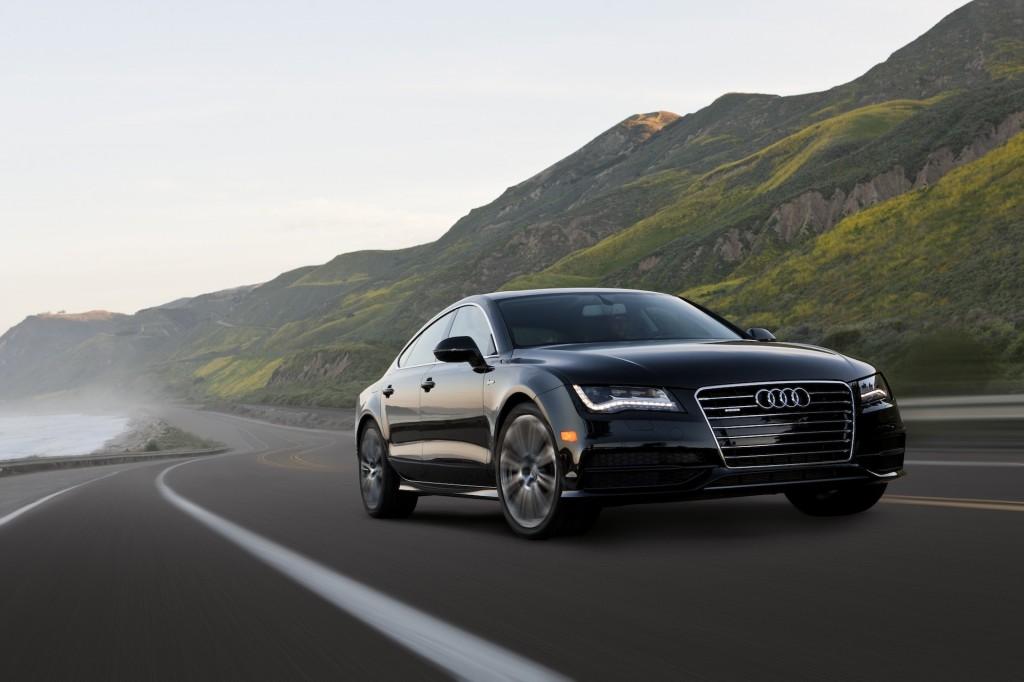 Audi A7 emerging from the mist