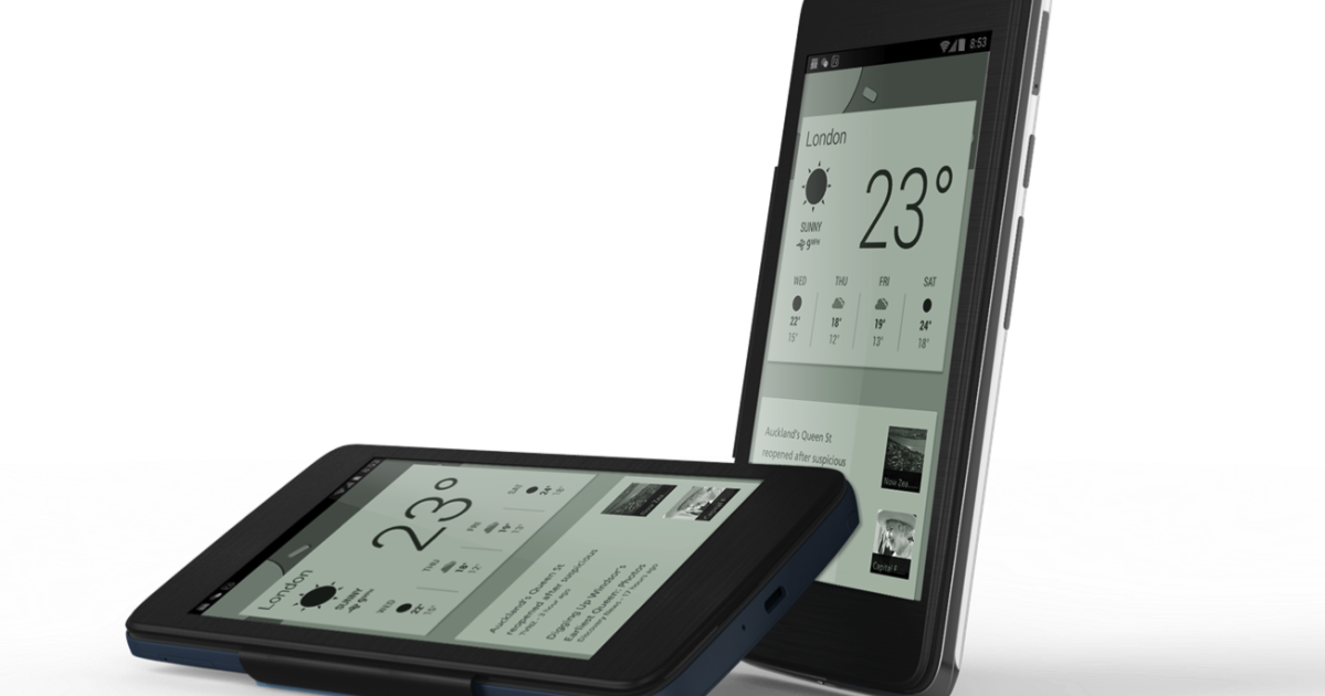 E Ink Screens Built into Smartphone Covers and Cases