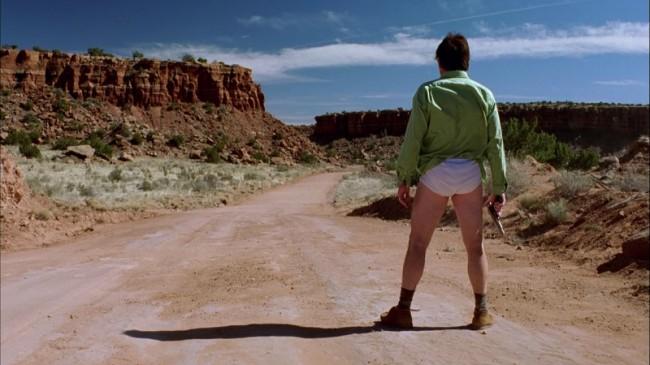 Bryan Cranston in his underpants in "Breaking Bad."