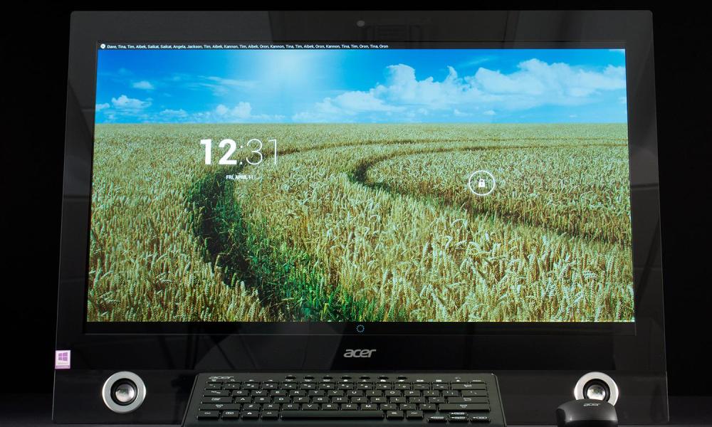 Acer TA272HUL review android home screen