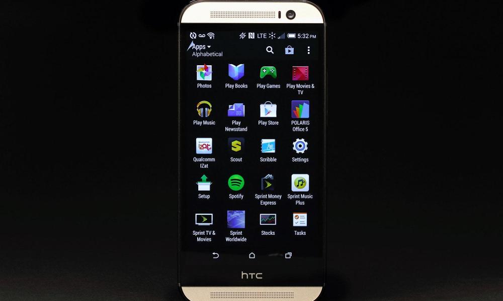 HTC One M8 Harman Kardon edition front apps