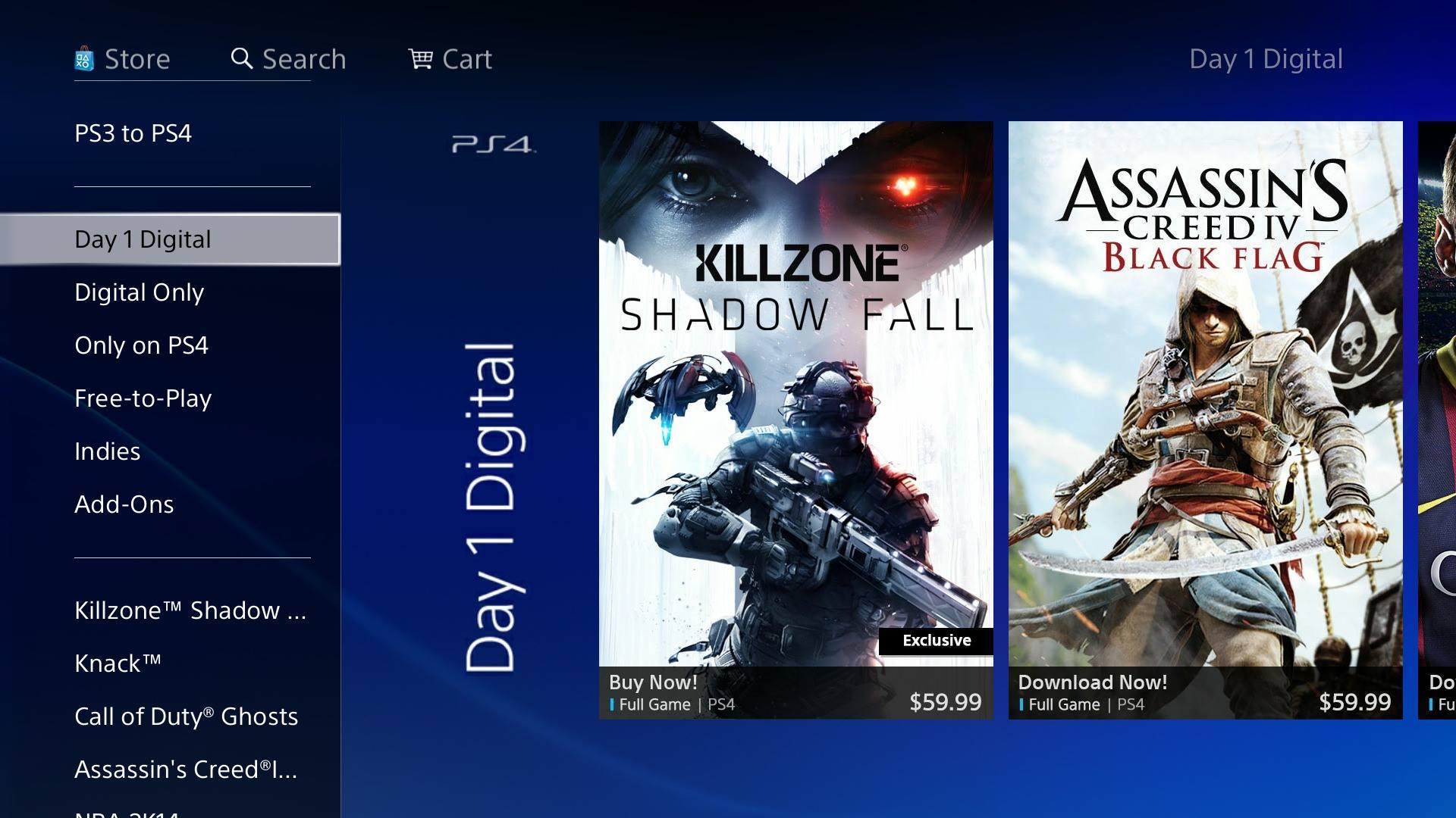 Playstation store hot sale digital download