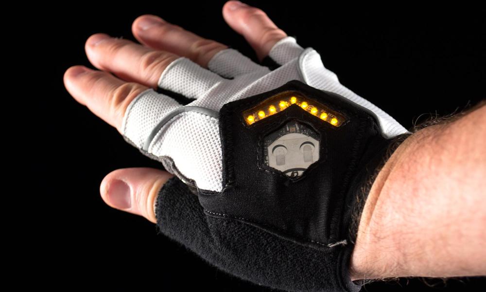 Zackees LED turn-signal gloves