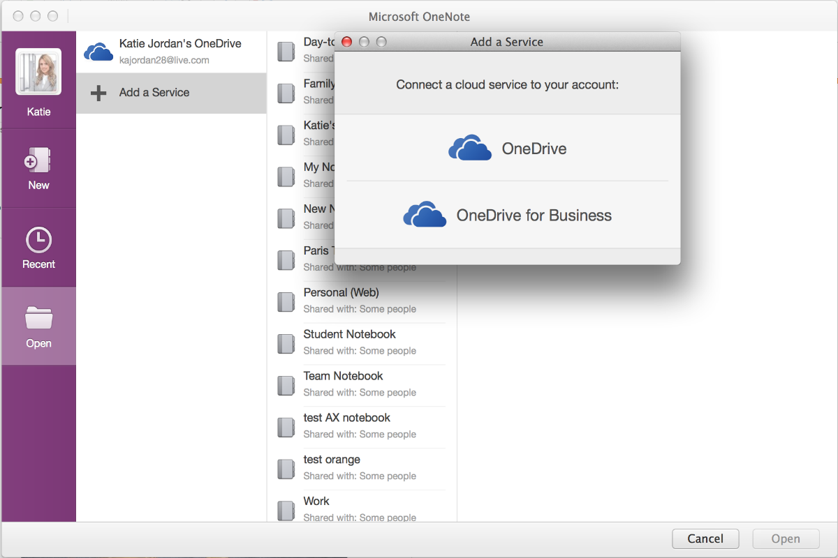 microsoft updates onenote mac iphone ipad onedrive for business