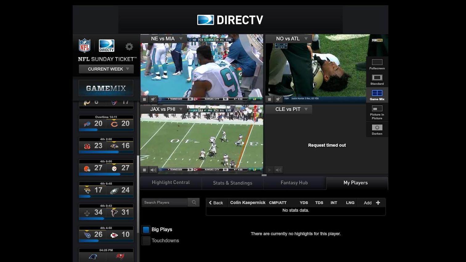 NFL Live Streams Hands on With NFL Sunday Ticket.tv Digital Trends