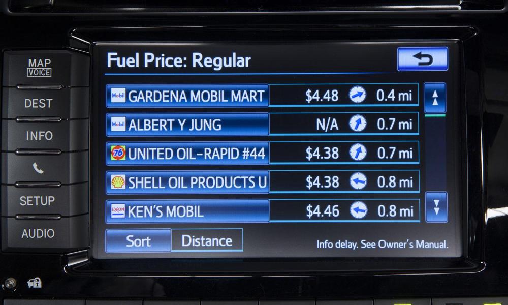 toyota entune review fuel