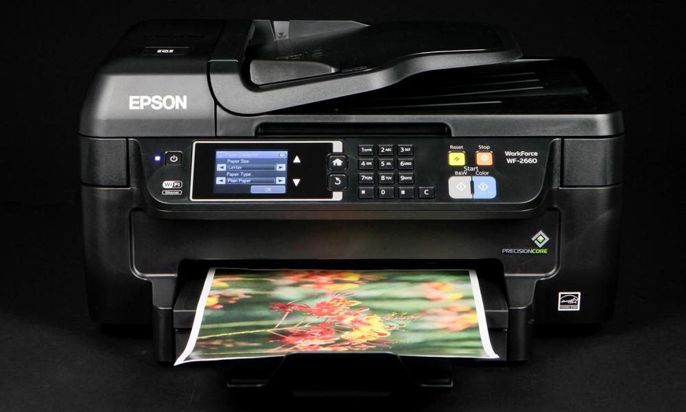 Epson WF-2660 front printing