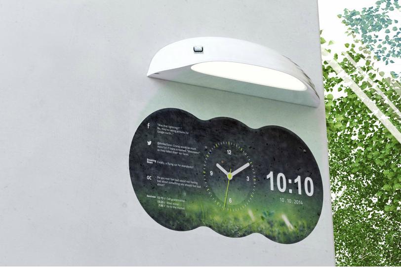 Smart wall hot sale clock google