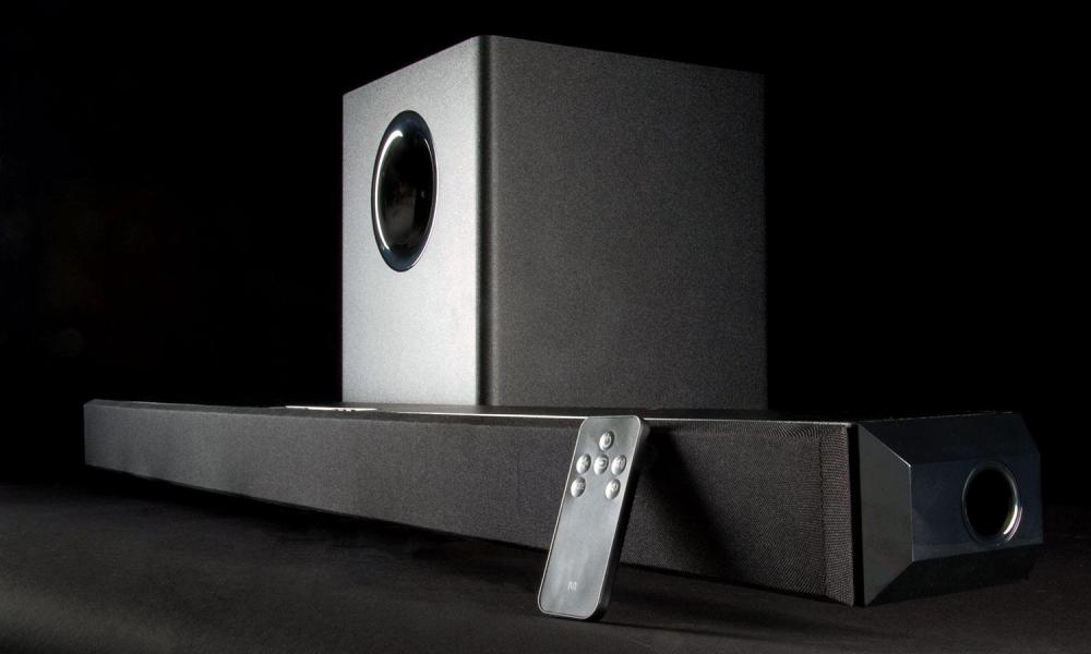 monoprice sound bar and subwoofer review 42 inch soundbar kit angle