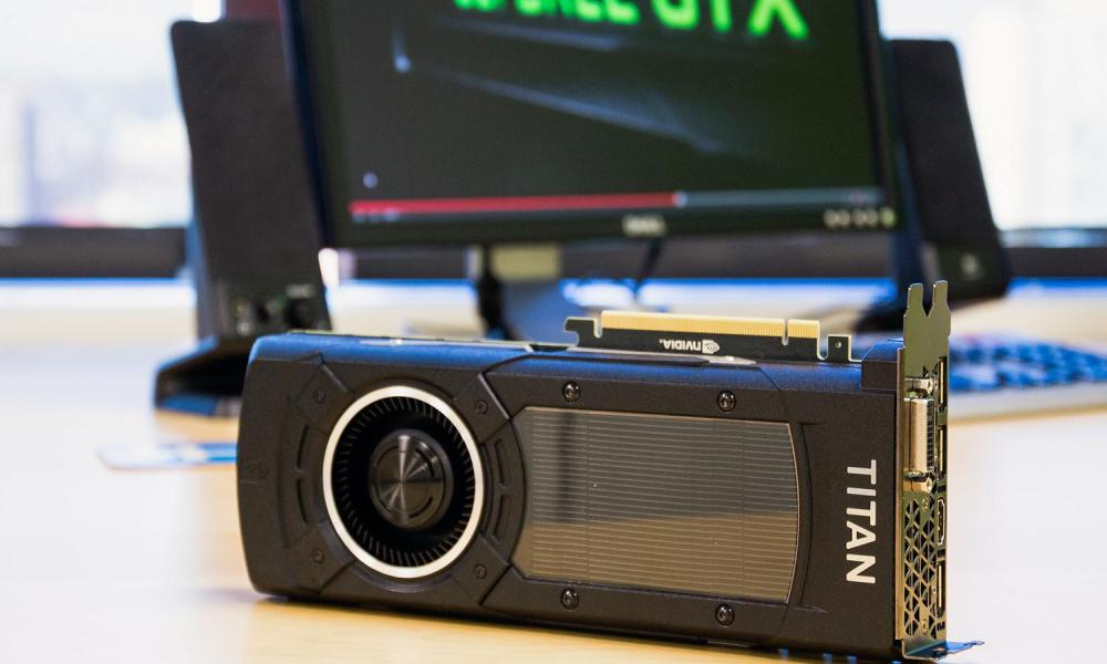 Nvidia Titan X video card angle