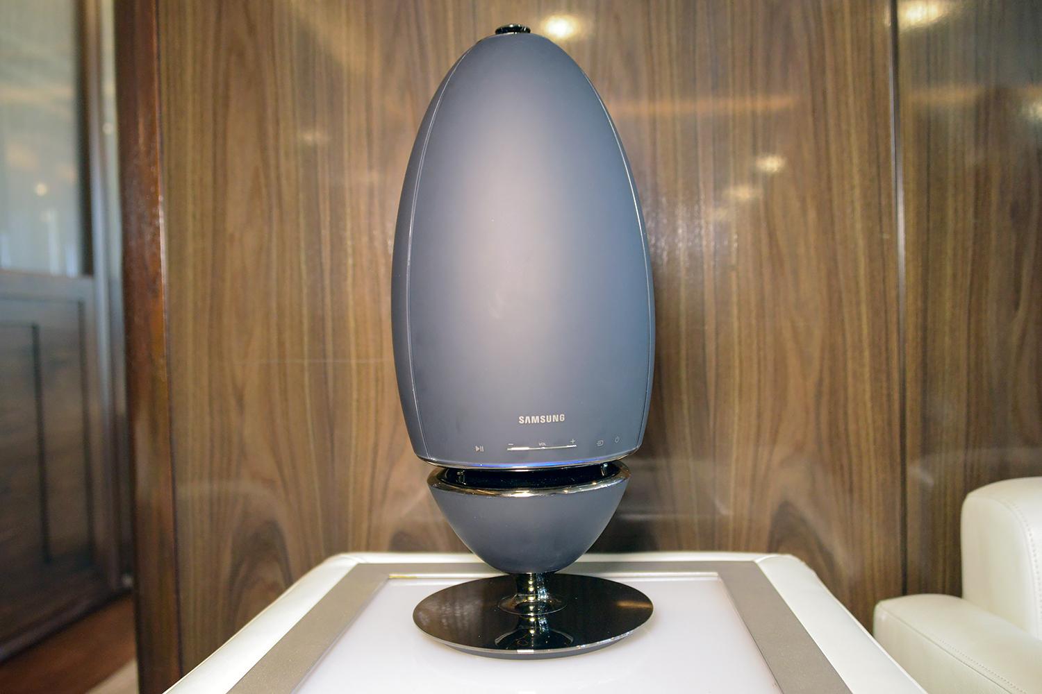 Samsung Radiant 360 wireless speaker Hands on video Digital Trends