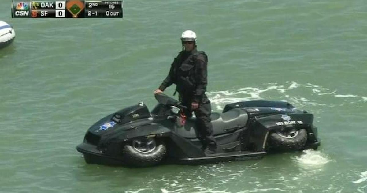 Jet Ski Motorcycle Conversion On Highway Is Too Weird For Cops To
