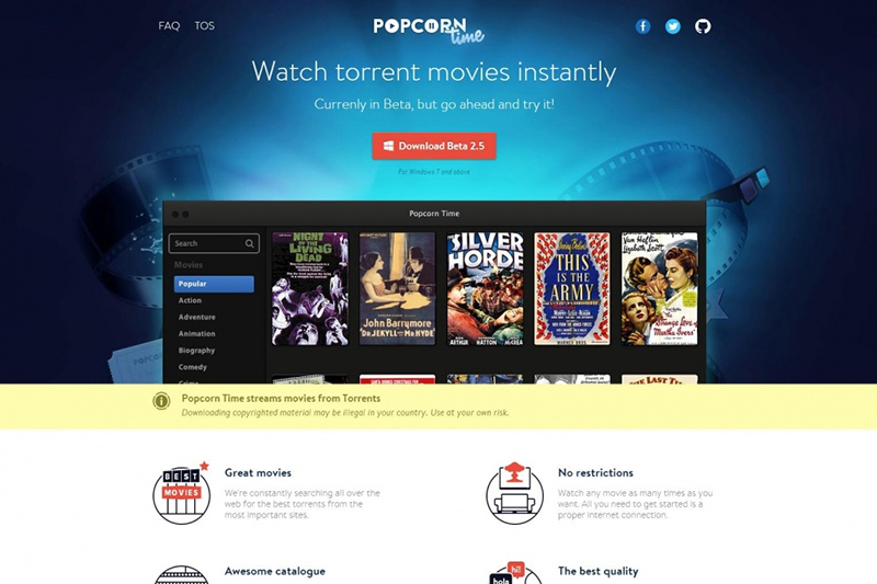 Court Shutters PopcornTime.io as Part of Piracy Crackdown