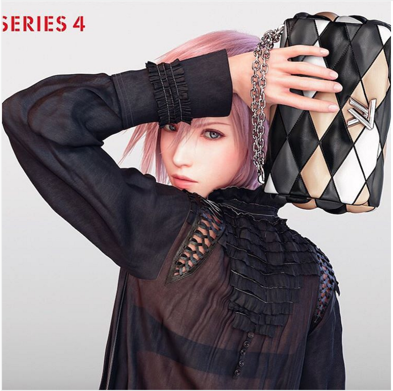 Fashion x anime: Final Fantasy's Lightning is Louis Vuitton new model - YP