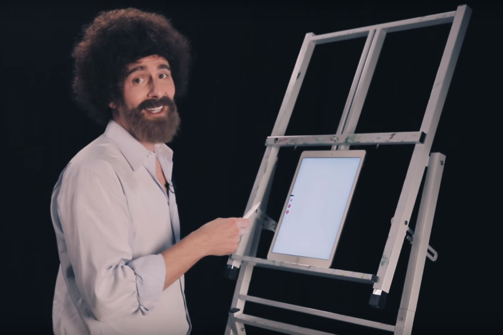 Person Follows Bob Ross' Painting Tutorial In MS Paint, Gets Blown