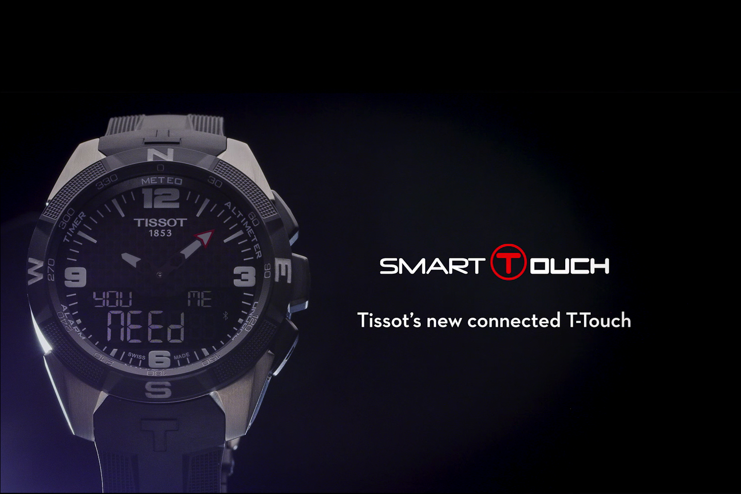 Tissot t touch hot sale sync hands digital