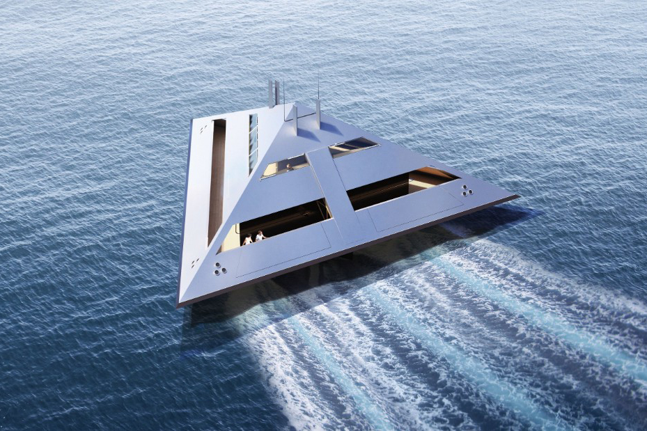 the tetrahedron superyacht