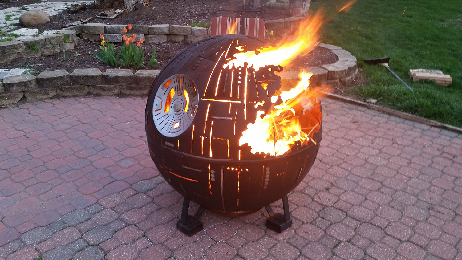 High School Welders Make A Death Star Fire Pit Digital