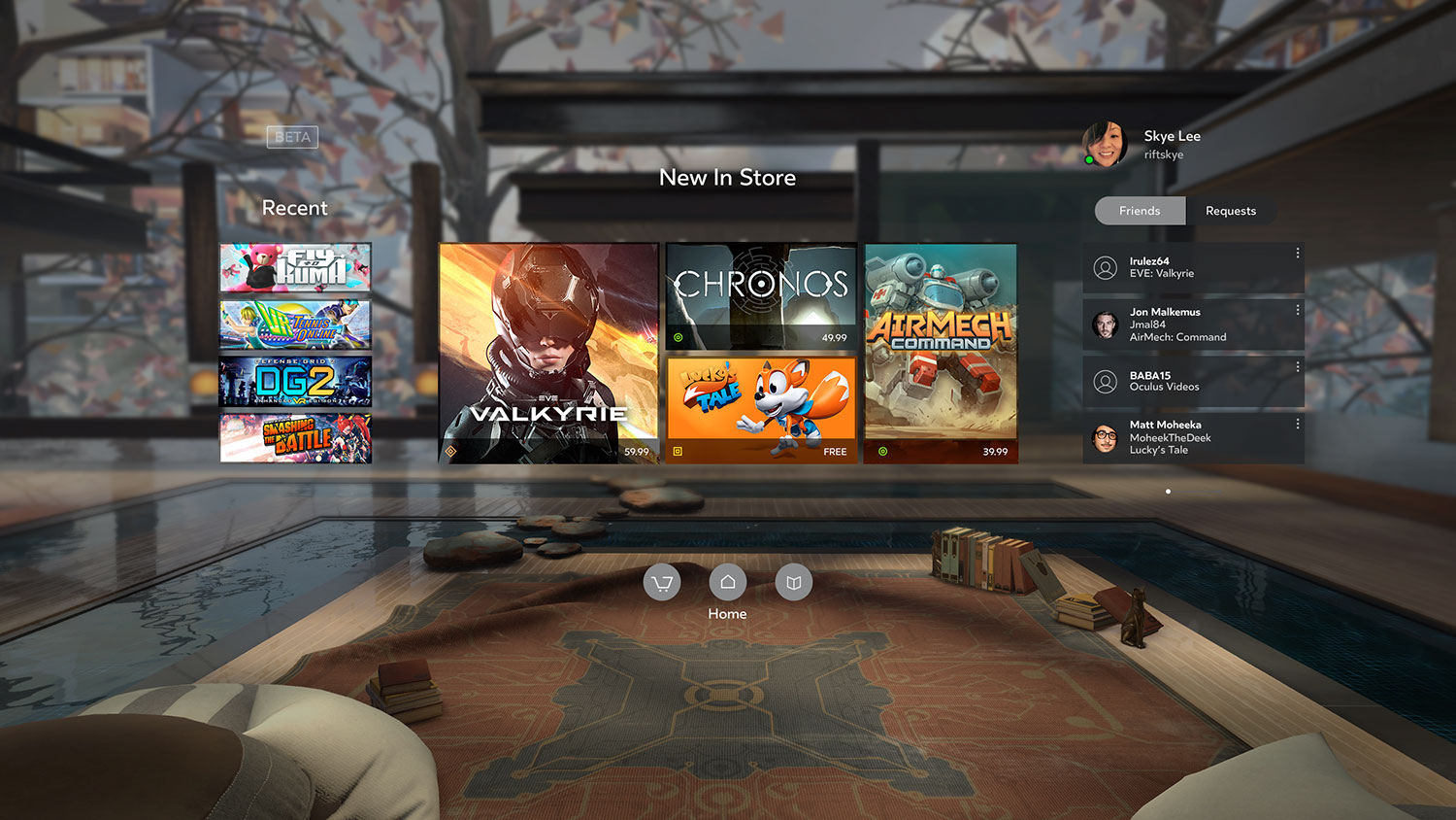 Oculus Rift launch games lineup