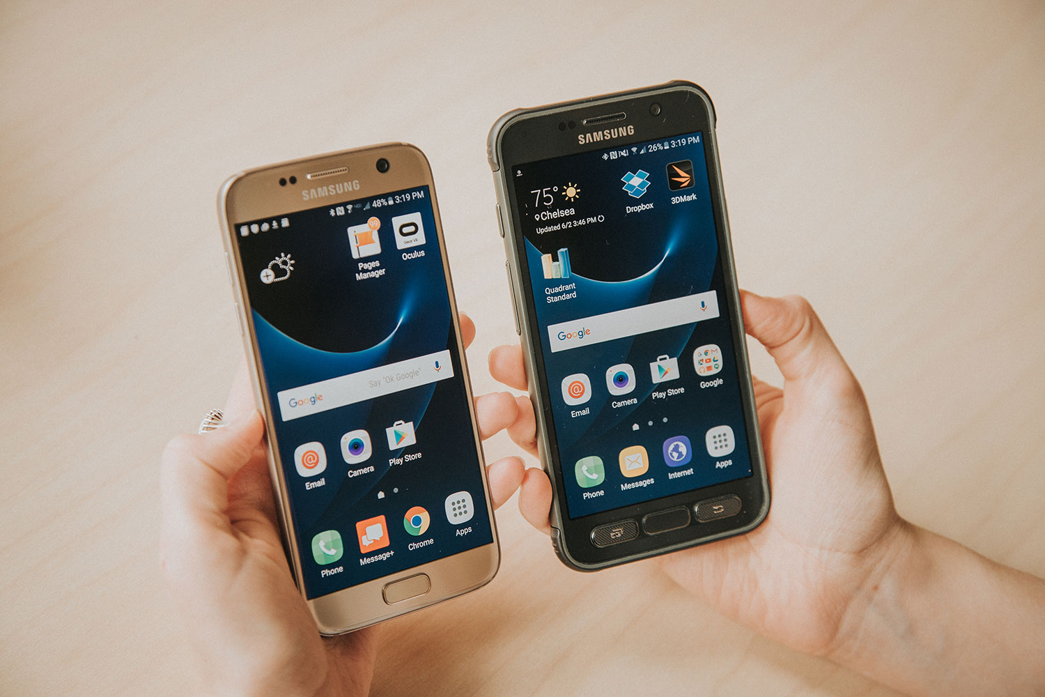 identificatie cruise alledaags Galaxy S7 vs. Galaxy S7 Active| Spec Comparison | Digital Trends