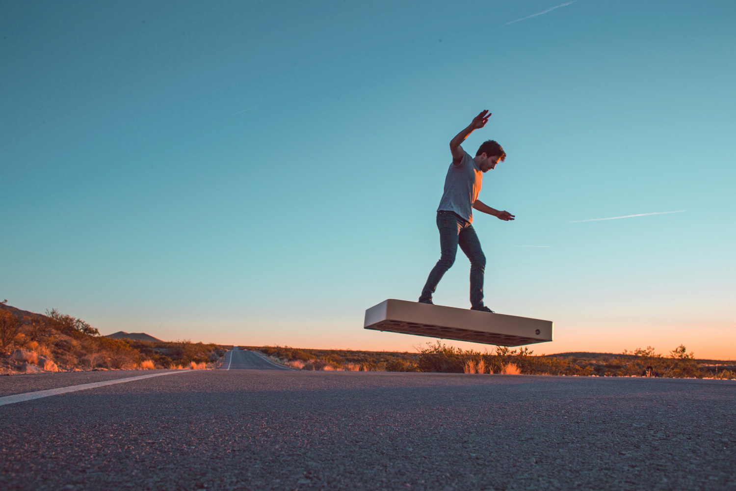 Hoverboard floating 2025 in the air