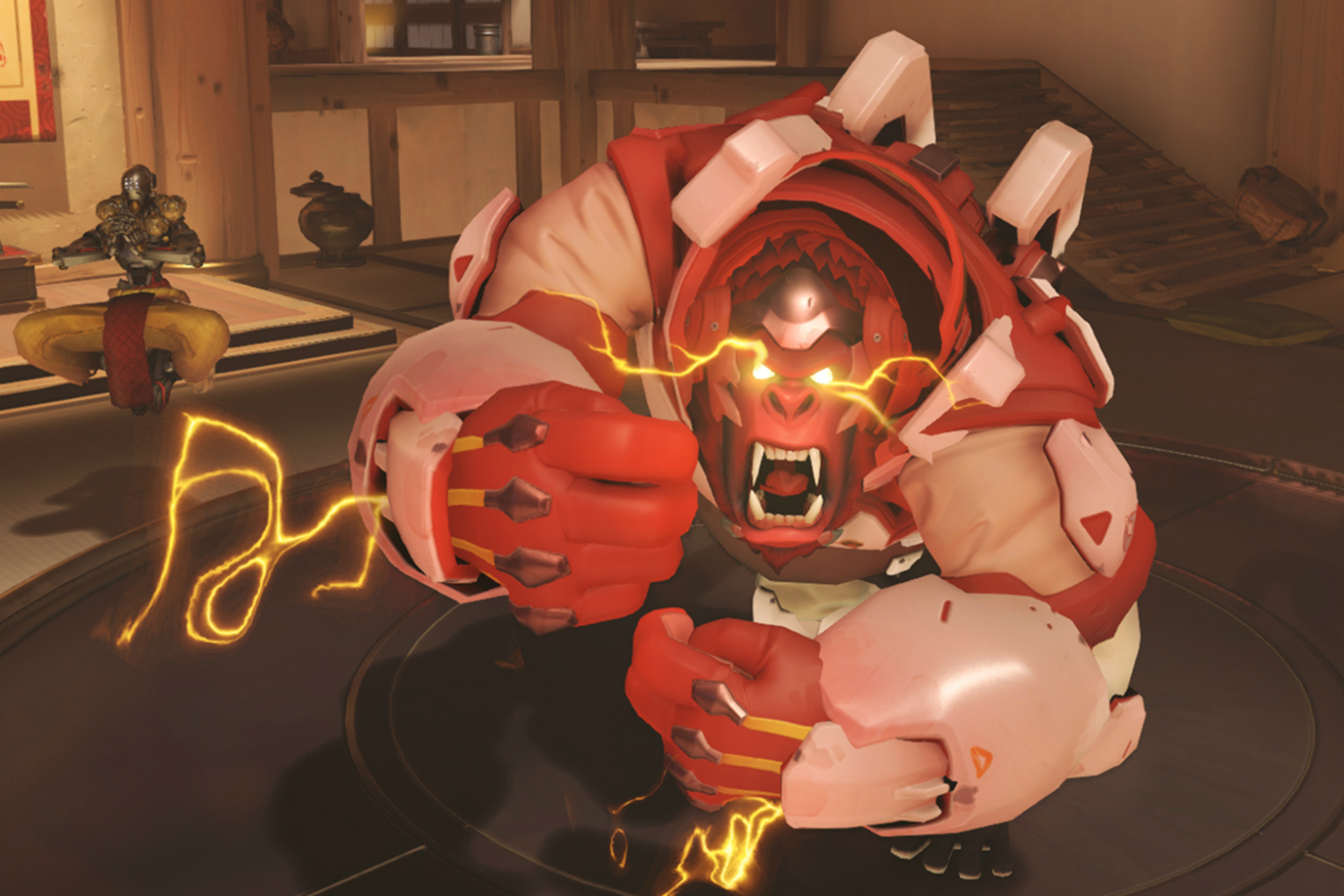 BLIZZARD OVERWATCH RED PRIMAL RAGE hot WINSTON APE GORILLA