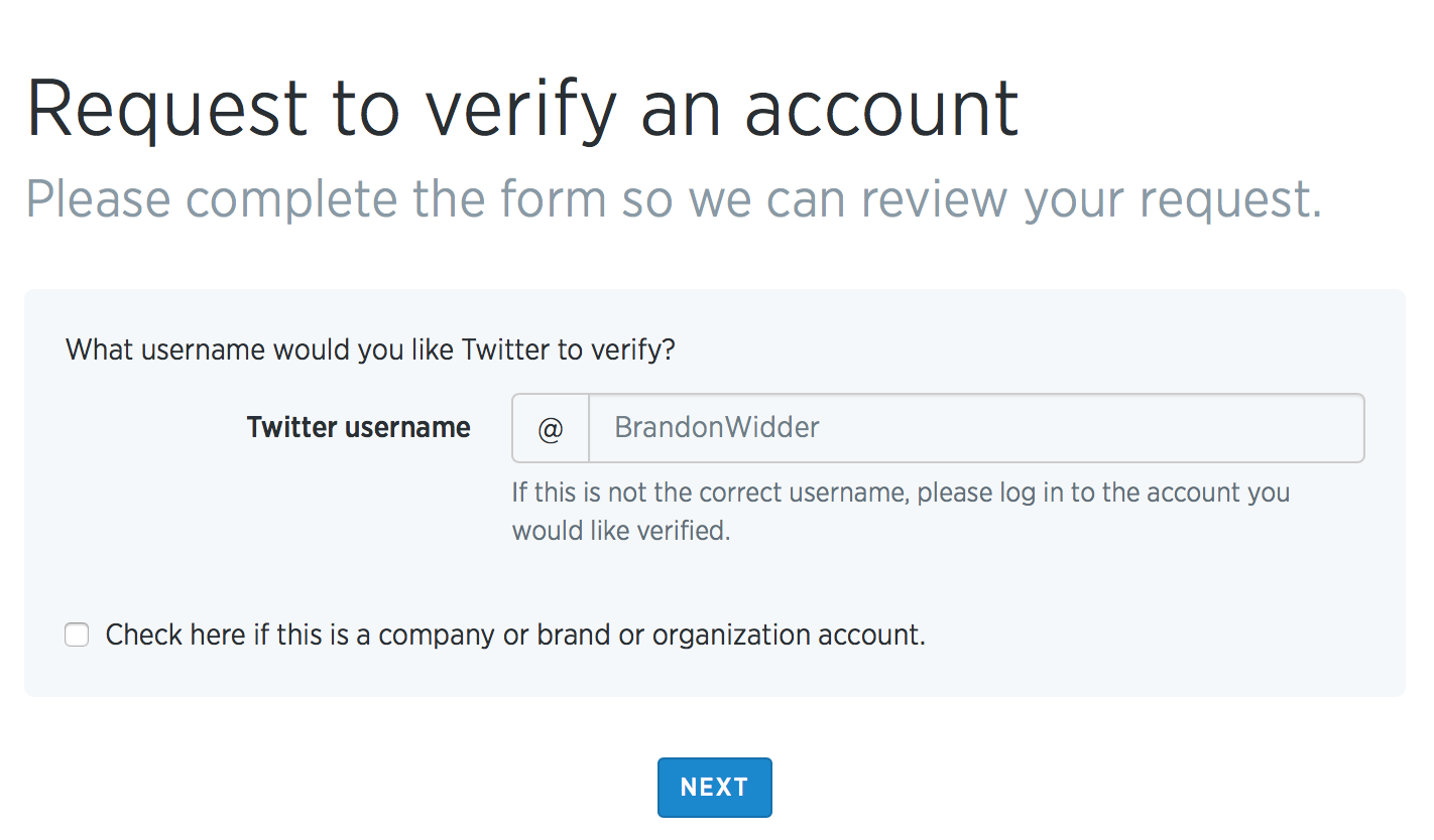 How to Verify Twitter Account