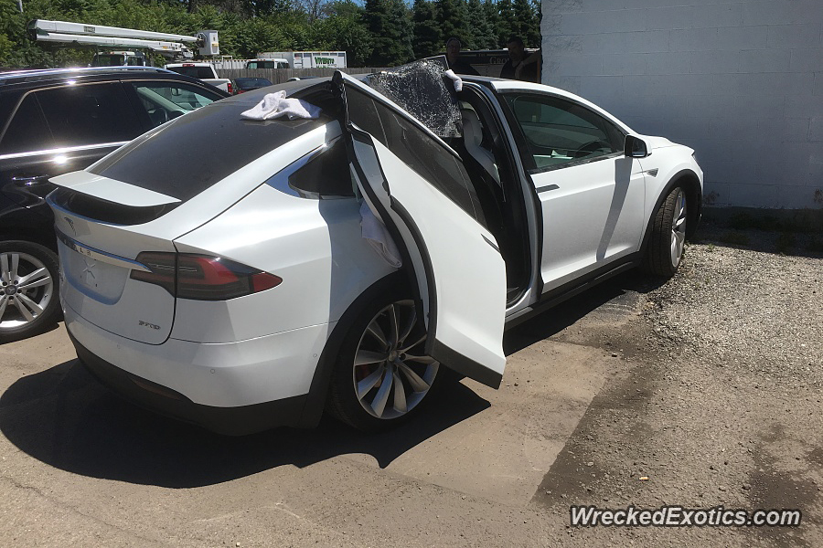 Tesla model x all doors outlet open