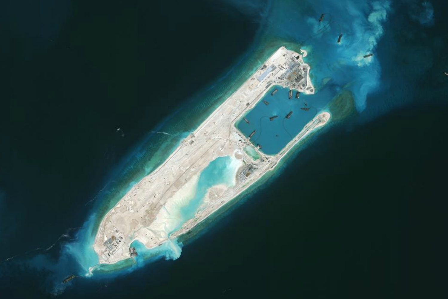 Everything You Need To Know About China S Artificial Islands Digital   Fiery Cross Reef 2015 