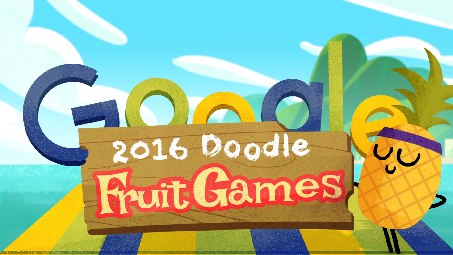 Today's Google Doodle is an Olympic-inspired video game and it's