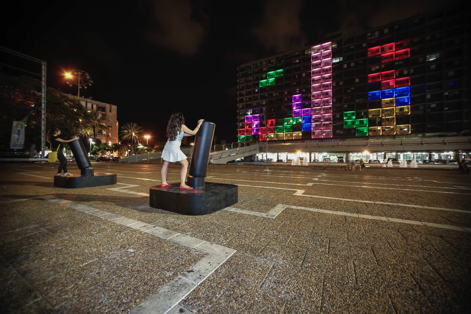 Tel Aviv Transforms City Hall Into A Giant Tetris Game | Digital Trends