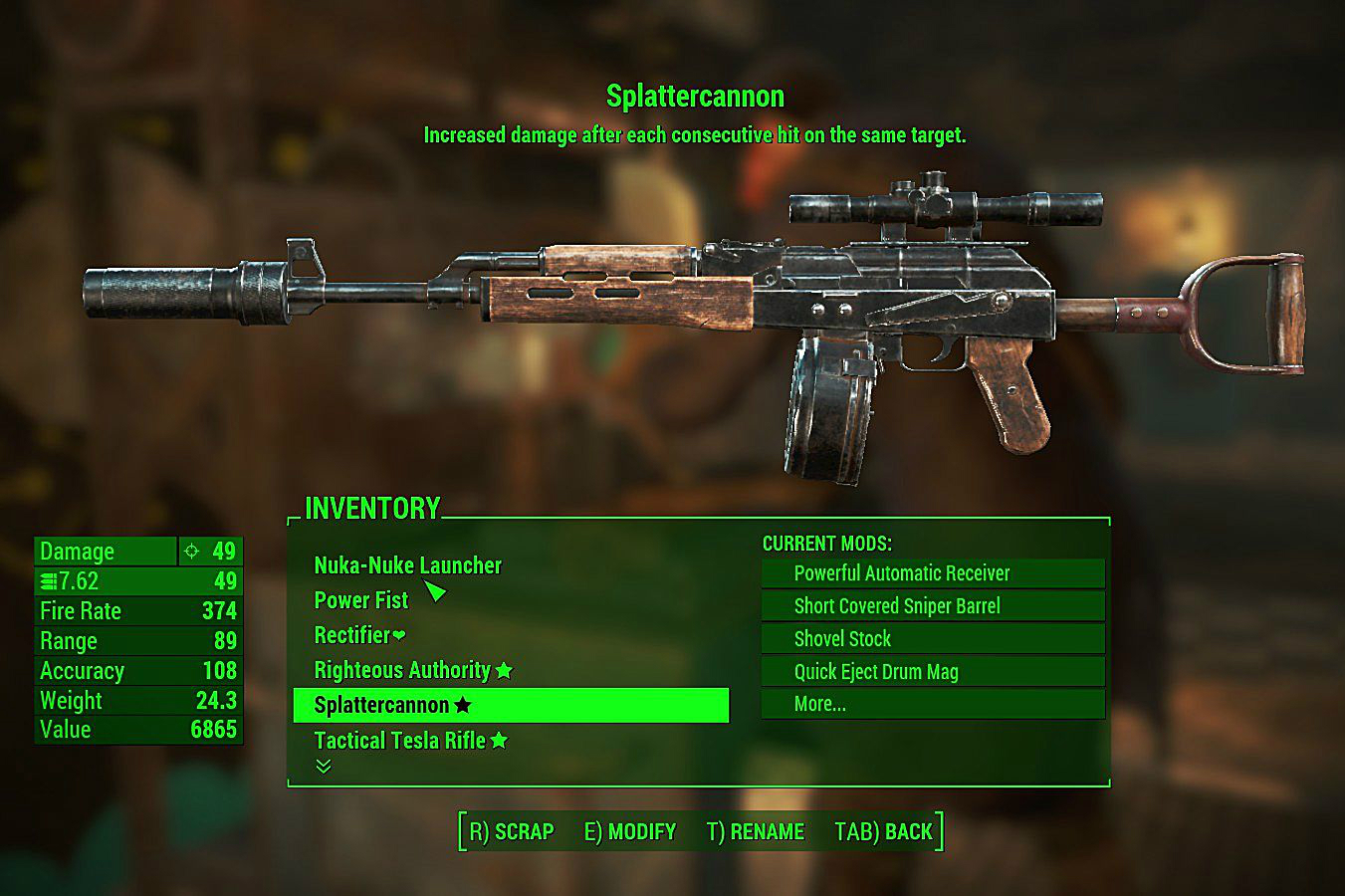 fallout 4 weapons list