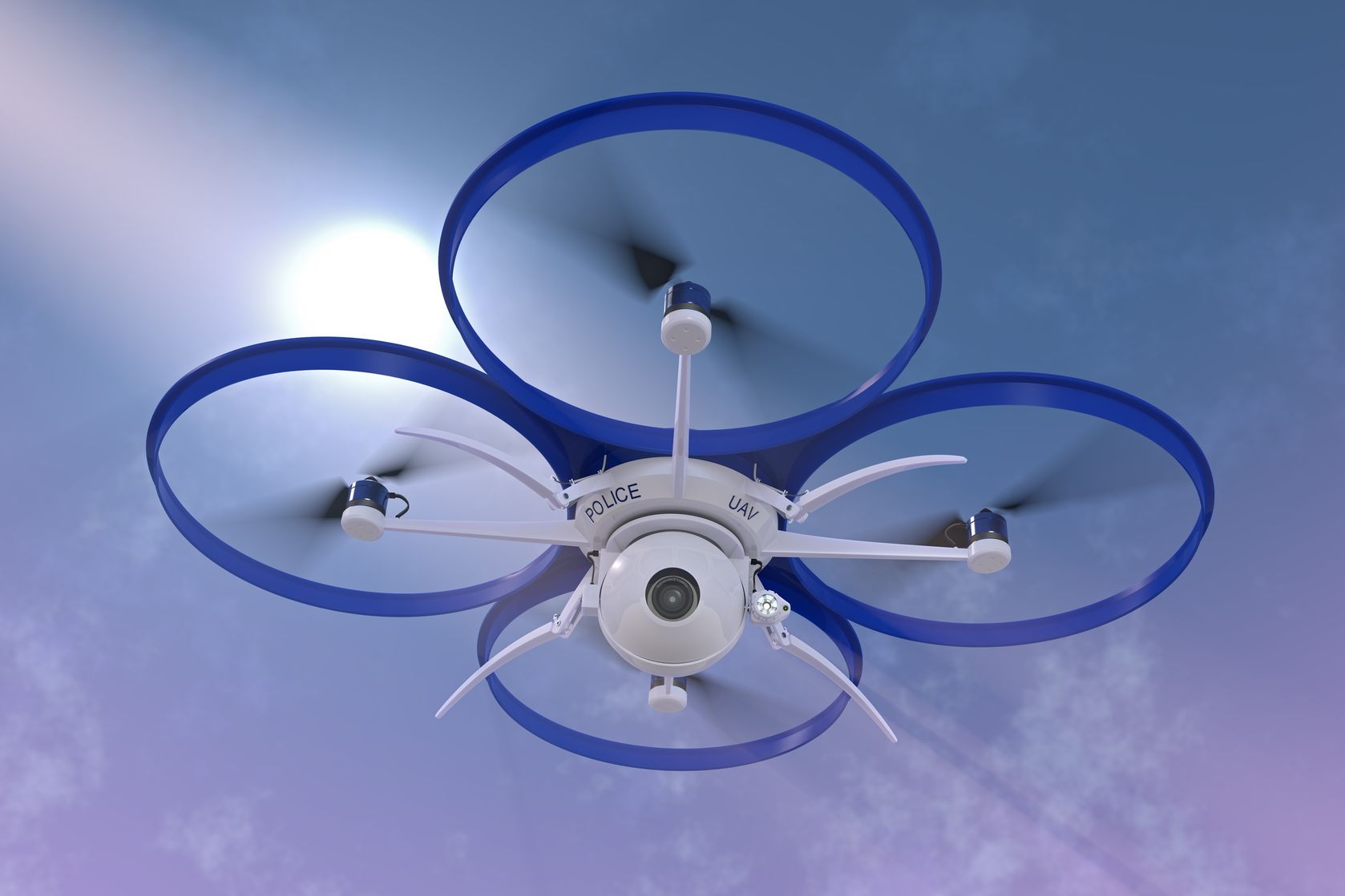 Drone ceiling outlet fan