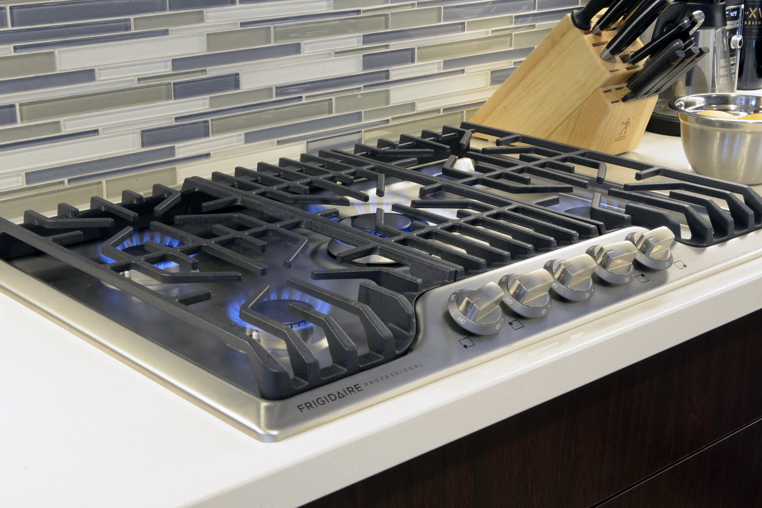 cooktop stove with grill