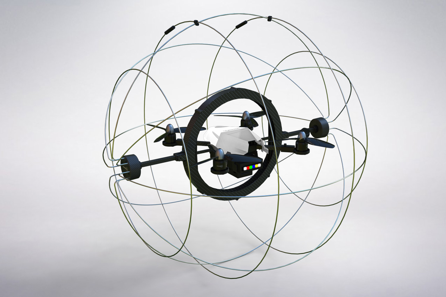 Drone with cage around hot sale it