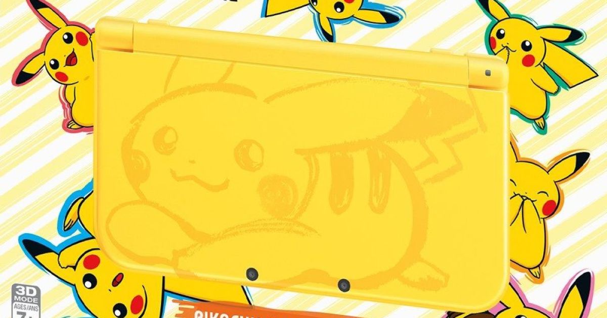  Nintendo Pikachu Yellow Edition New Nintendo 3DS XL