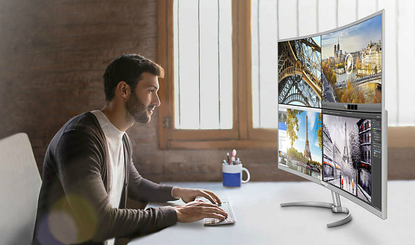 philips 4k monitor curved