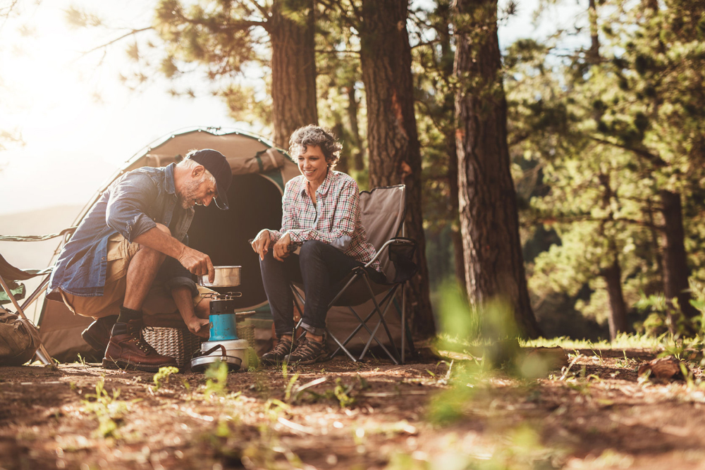 Portable electric outlet stove camping