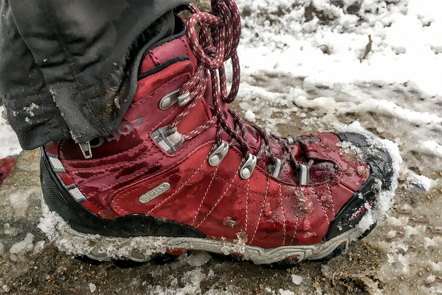 Oboz red hiking boots sale