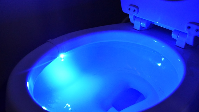 Illumibowl Motion-Activated Bathroom Light, Multi-Color LED