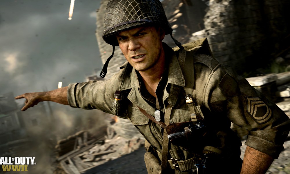 Call of Duty: WW2 review soldier pointing