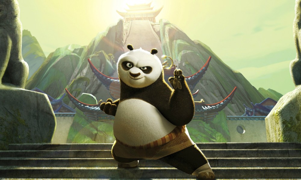 Po the Panda strikes a pose in Kung Fu Panda.