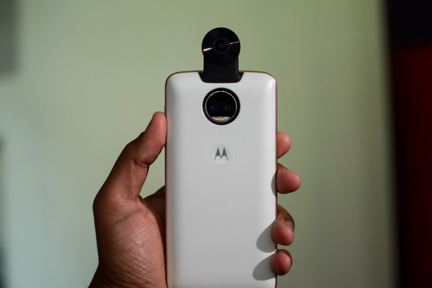 Motorola Moto Mods 360 Camera 4K Case for Motorola Moto Z, Z2, Z3, Z4 White