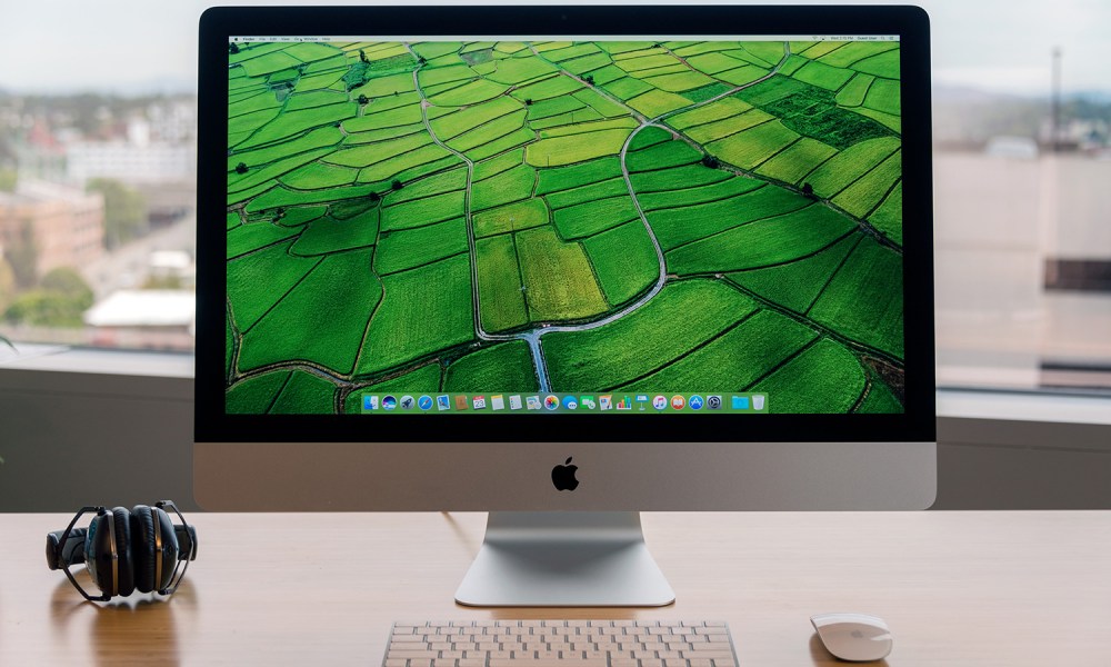 Apple iMac with Retina 5K Display review green wallpaper